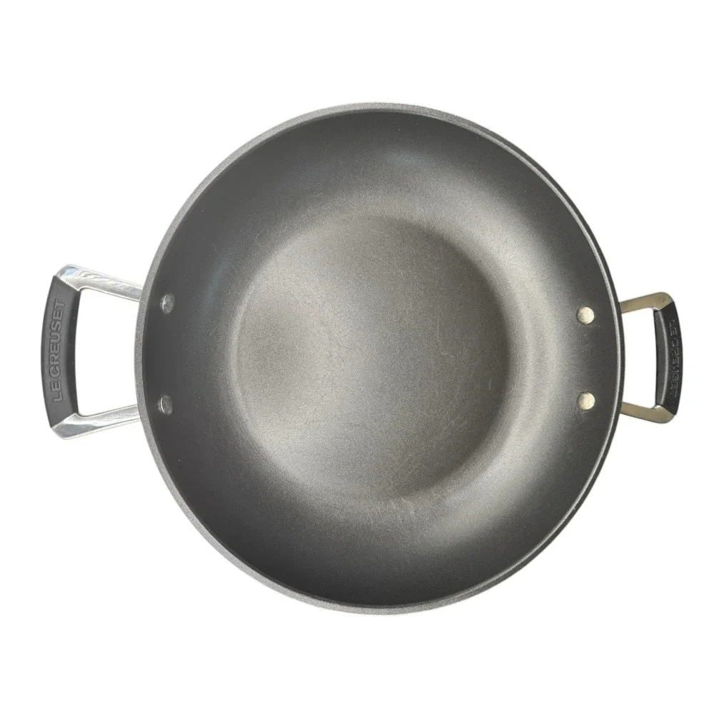 Le Creuset 12" 30cm Nonstick Saute Pan w/ Lid 3.7L Double Handle EUC - Picture 9 of 16